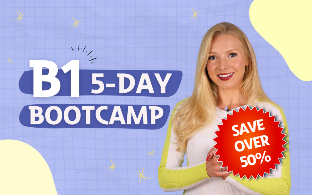 B1 5-Day Bootcamp — save over 50%