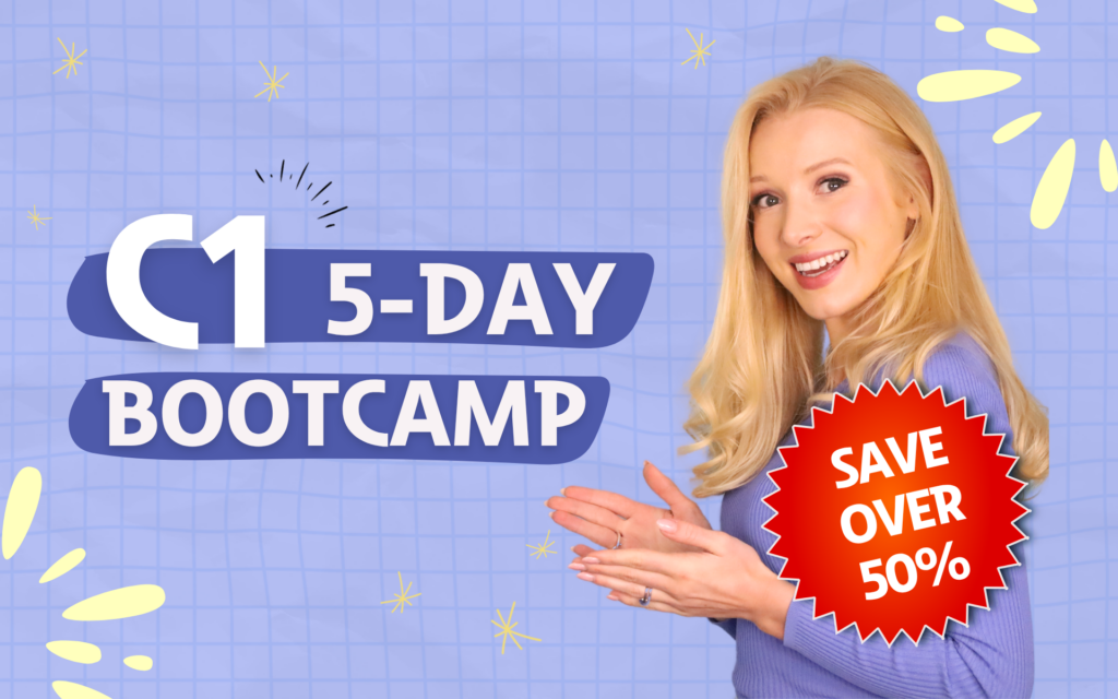 C1 5-Day Bootcamp — save over 50%